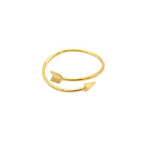 Gold Arrow Adjustable Ring