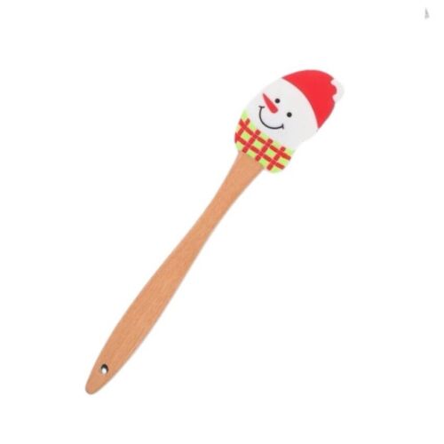 Snowman Holidays Wooden Handle Silicone Scrapper/Baking Tools Stirring Spatula
