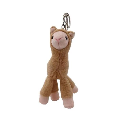 Brown Plushie Llama Keychain