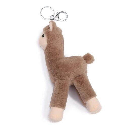 Brown Plushie Llama Keychain