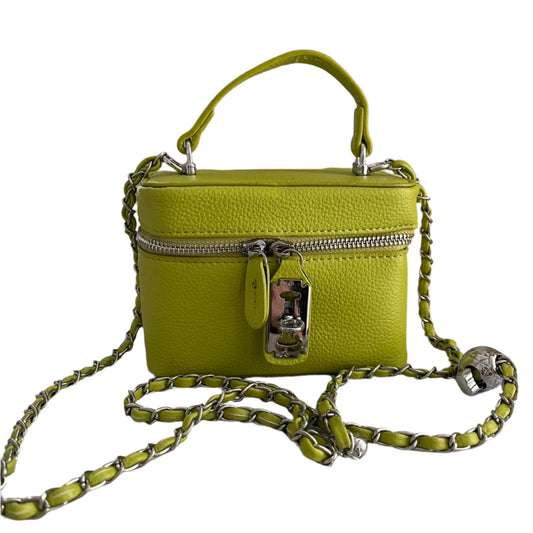 Lime Green Faux Leather Crossbody Elegant Clutch/Purse/Bag