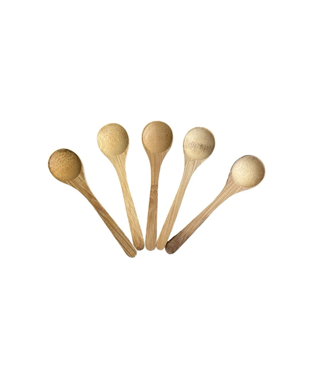 5 Pcs Handmade Small Wooden Spoon Honey Teaspoon Seasoning Coffee Tea Sugar