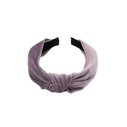 Lavender Soft Suede Knot Headband