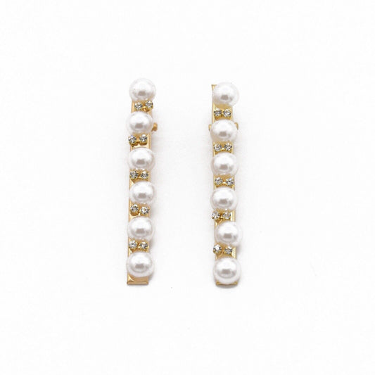 Pearls With Rhinestones Bobby Pin Hair clip Set