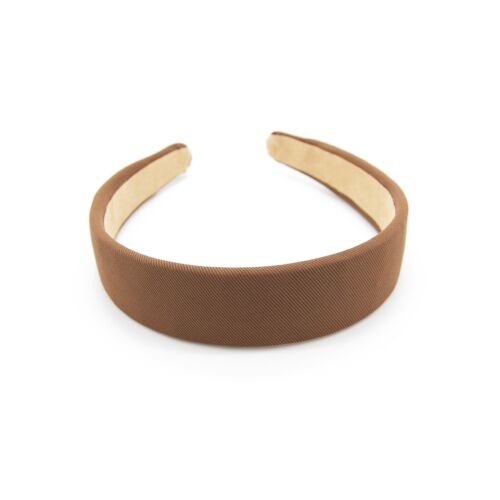 Brown Solid Lightly Textured Hairband / Headband