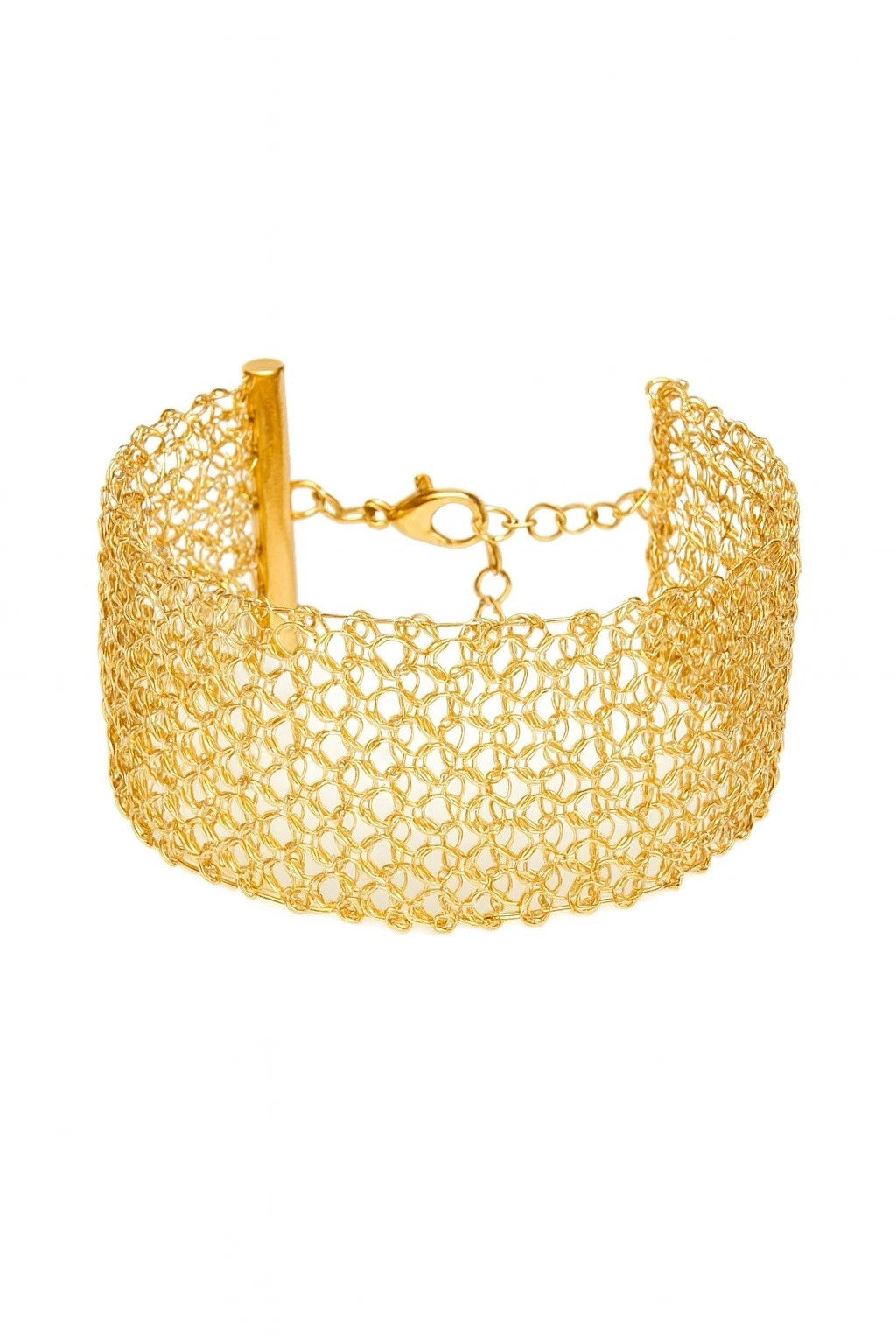 Gold Plated Handmade Wired Bracelet