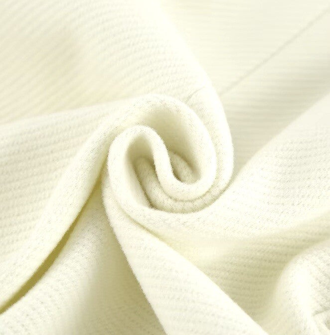 Off White Collarless Snaps Jacket Size S2