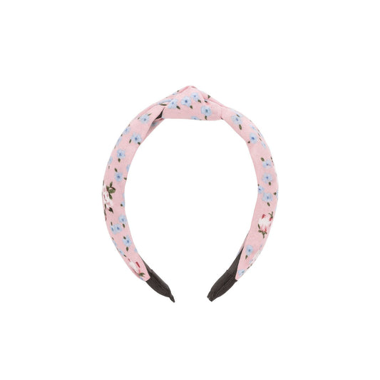 Pink Floral Chiffon Vintage Style Headband