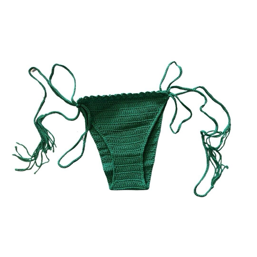 Green Handmade Crochet Bikini Swimwear