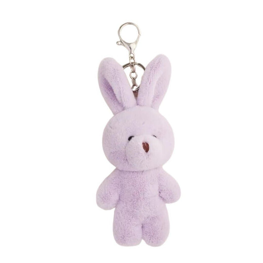 Lavender Bunny Plush Keychain